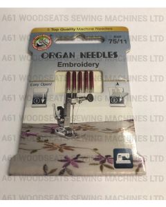 Organ 75/11 Embroidery Needles