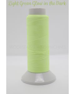 Light Green Glow in the Dark Embroidery Thread