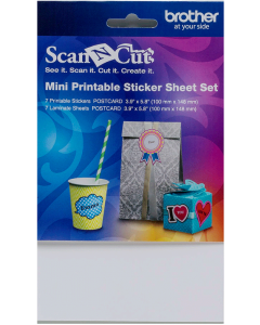 Brother ScanNCut Mini Printable Sticker Sheet Set CAPSSMINI1