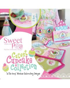 Sweet Pea Embroidery Designs CD - Cutest Cupcake Collection