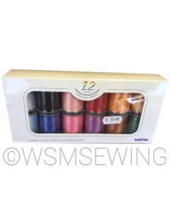 Brother 12 Satin Embroidery Thread Set