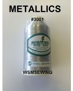 (#3001) Silver Metallic Embroidery Thread