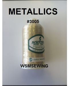 (#3005) Light Gold Metallic Embroidery Thread