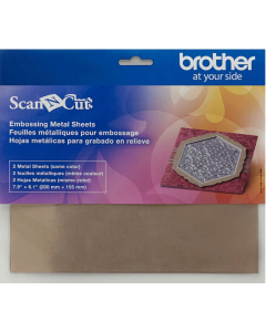 Brother ScanNCut Embossing Brass Metal Sheets CAEBSBMS1