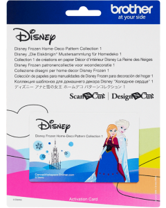 Brother ScanNCut Disney Frozen Home Deco Design Collection CADSNP04